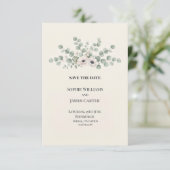 Blaue Chinoiserie-Gartenhochzeit - Save the Date (Stehend Vorderseite)