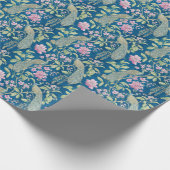 Blaue Chinoiserie Geschenkpapier (Ecke)