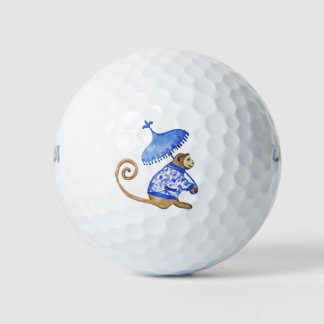 Blaue Chinoiserie Golfball