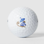 Blaue Chinoiserie Golfball (Vorderseite)