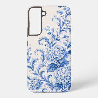 Blaue Chinoiserie-Hortensien-Handyhülle Samsung Galaxy Hülle