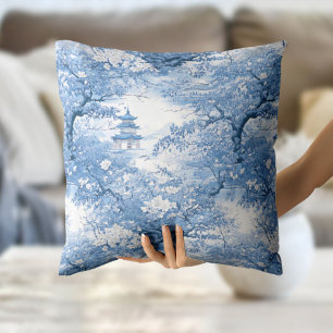 Blaue Chinoiserie Muster ID1094 Kissen