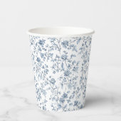 Blaue Chinoiserie Pappbecher (Rückseite)