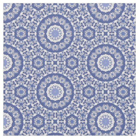 Blaue Chinoiserie quadratischer Zuhause-Dekorator Stoff (Nahaufnahme)