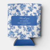 Blaue Chinoiserie Rose Peony Dosenkühler (Vorderseite)