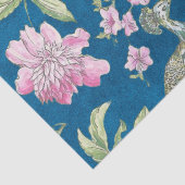 Blaue Chinoiserie Seidenpapier (Detail)