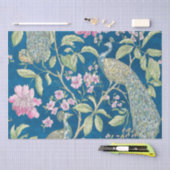 Blaue Chinoiserie Seidenpapier (Handwerk)