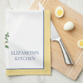 Blaue Chinoiserie Vase mit Hydrangeas Geschirrtuch (Viertel Falte)