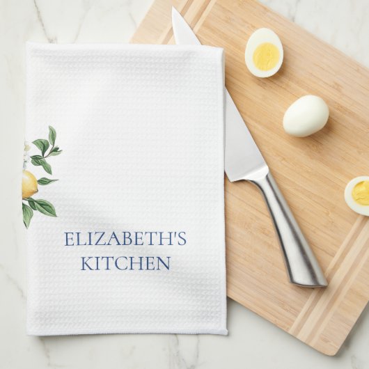 Blaue Chinoiserie Vase mit Hydrangeas Geschirrtuch (Viertel Falte)