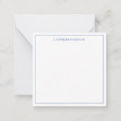 Blaue Chinoiserie Vase mit Hydrangeas Mitteilungskarte (Rückseite)