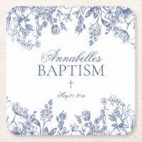 Blaue Chinoiserie Vintage-Blumen-Tauf-Tisch-Dekora