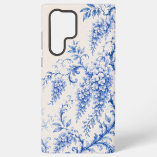 Blaue Chinoiserie-Wisteria-Blumen-Handyhülle Samsung Galaxy Hülle