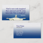 Blaue christliche Geschäfts-Karte Visitenkarte (Vorne/Hinten)