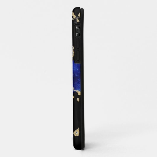 Blaue Christliche Kreuzschlitze Case-Mate iPhone Hülle (Hinten/Links)