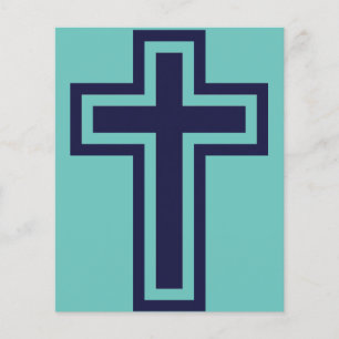 Blaue Christliche Kreuzung verschiedener Varianten