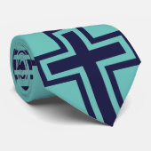 Blaue Christliche Kreuzung verschiedener Varianten Krawatte (Gerollt)