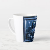 Blaue Chrome-Mona-Relief Milchtasse (Linke Ecke)