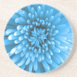 Blaue Chrysantheme Getränkeuntersetzer