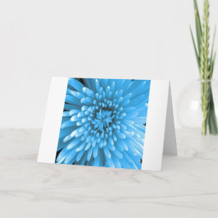 Blaue Chrysantheme Karte