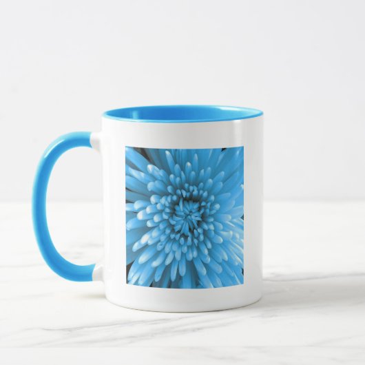 Blaue Chrysantheme Tasse (Links)