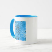Blaue Chrysantheme Tasse (Vorderseite Links)