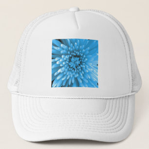 Blaue Chrysantheme Truckerkappe