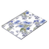 Blaue Chrysanthemen Notizblock (Linke Seite)