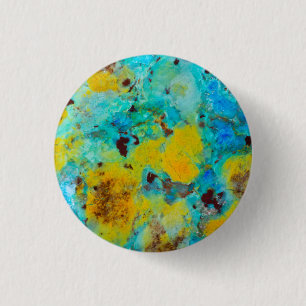 Blaue Chrysocolla-Jasper Button