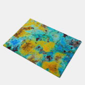 Blaue Chrysocolla-Jasper Fußmatte (Schrägansicht)