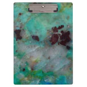 Blaue Chrysocolla-Jasper Klemmbrett