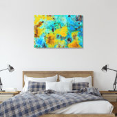 Blaue Chrysocolla-Jasper Leinwanddruck (Insitu (Schlafzimmer))