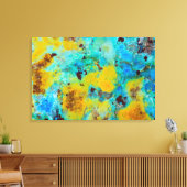 Blaue Chrysocolla-Jasper Leinwanddruck (Insitu (Wohnzimmer))