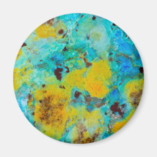 Blaue Chrysocolla-Jasper Magnet