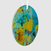 Blaue Chrysocolla-Jasper Ornament (Vorderseite)