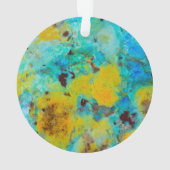 Blaue Chrysocolla-Jasper Ornament (Rückseite)