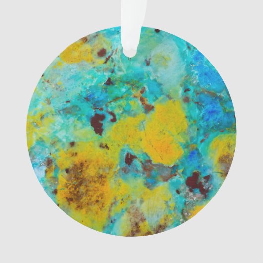 Blaue Chrysocolla-Jasper Ornament (Vorderseite)