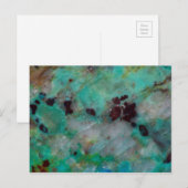 Blaue Chrysocolla-Jasper Postkarte (Vorne/Hinten)