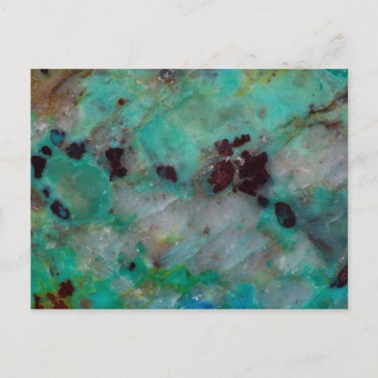 Blaue Chrysocolla-Jasper Postkarte (Vorderseite)