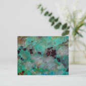 Blaue Chrysocolla-Jasper Postkarte (Stehend Vorderseite)