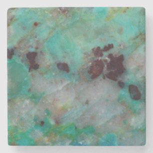 Blaue Chrysocolla-Jasper Steinuntersetzer