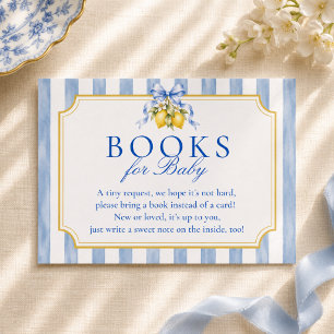 Blaue Ciao Baby Zitronen Bücher für Baby  Begleitkarte