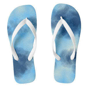 Blaue Cloud Abstract Badesandalen