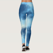 Blaue Cloud Abstract Leggings (Rückseite)