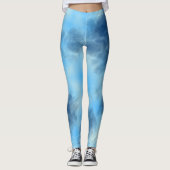 Blaue Cloud Abstract Leggings (Vorderseite)