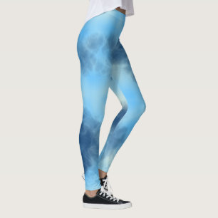 Blaue Cloud Abstract Leggings