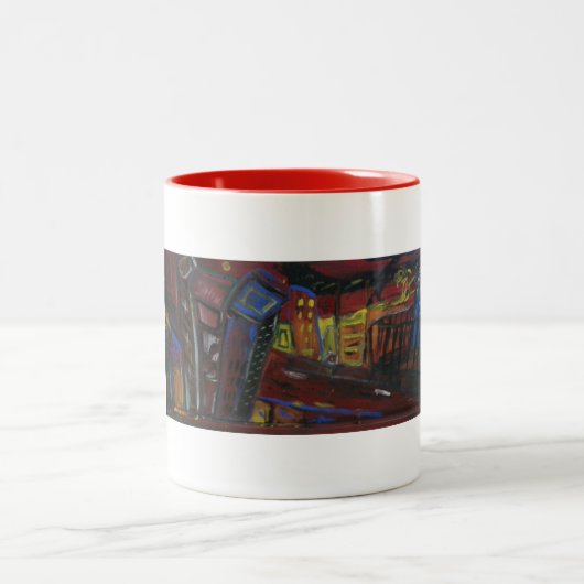 Blaue Coats Zweifarbige Tasse (Mittel)