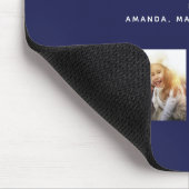 Blaue Collage des Vaternachtsmannes Mousepad (Ecke)