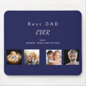 Blaue Collage des Vaternachtsmannes Mousepad (Vorne)