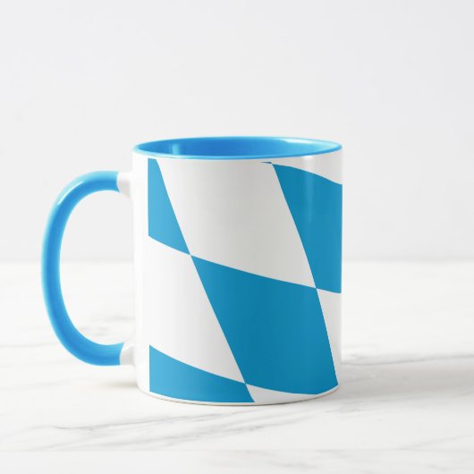 Blaue Combo-Tasse mit bayerischer Flagge Tasse (Links)