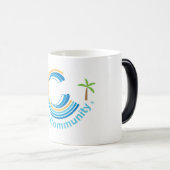 Blaue Commiunity Tasse (VorderseiteRechts)